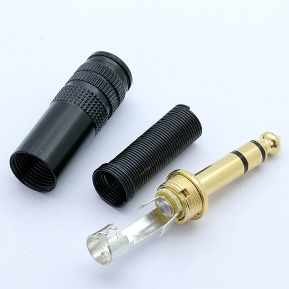 Штепсельная Вилка для микрофона 1/4 &quot6 35 мм 10 шт. штепсельная вилка 6 стерео