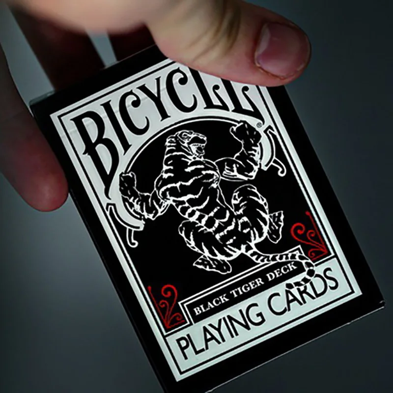 Черные игровые карты с тигром 88*63 мм Волшебная категория для покера