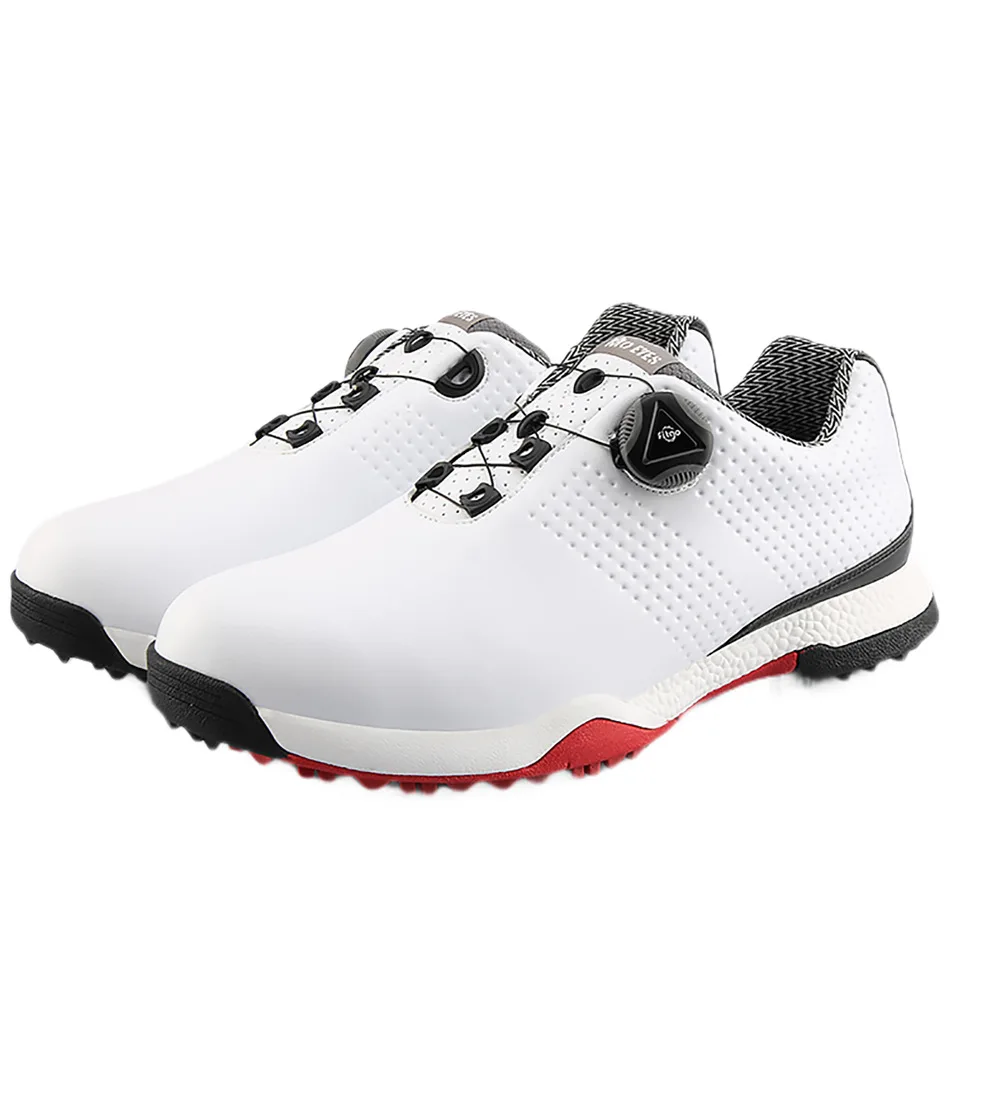 

Golf shoes, men's waterproof shoes, Spun lace-up sneakers