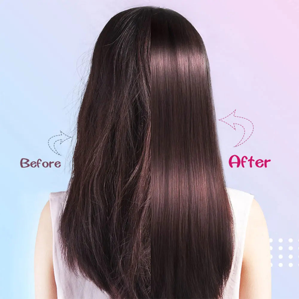 

Curling Comb Volumizer Electric Hot Air Curling Iron Comb Blow Dryer Anti-StaticAutomatic Curling for Curling and Straightening