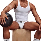 Мужские трусы джоки из модала ORLVS, черные спортивные стринги, бикини, с двойным ремешком, сексуальное нижнее белье для мужчин, гей-трусы