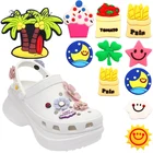 Подвески для обуви, аксессуары, сумка для одежды, звездаЛунасолнцеклевер, ПВХ подвески для обуви, украшение, Гавайский стиль, аксессуары для обуви