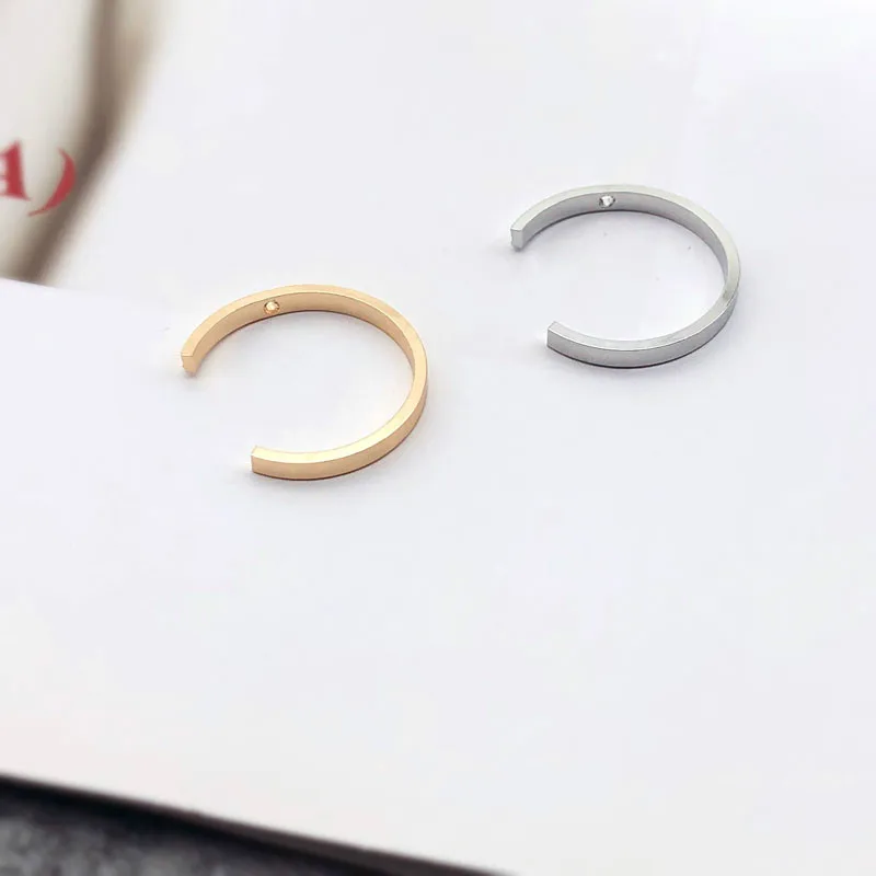 Цветные медные аксессуары DIY серьги из материала Открытие Кольца c образные с holesi