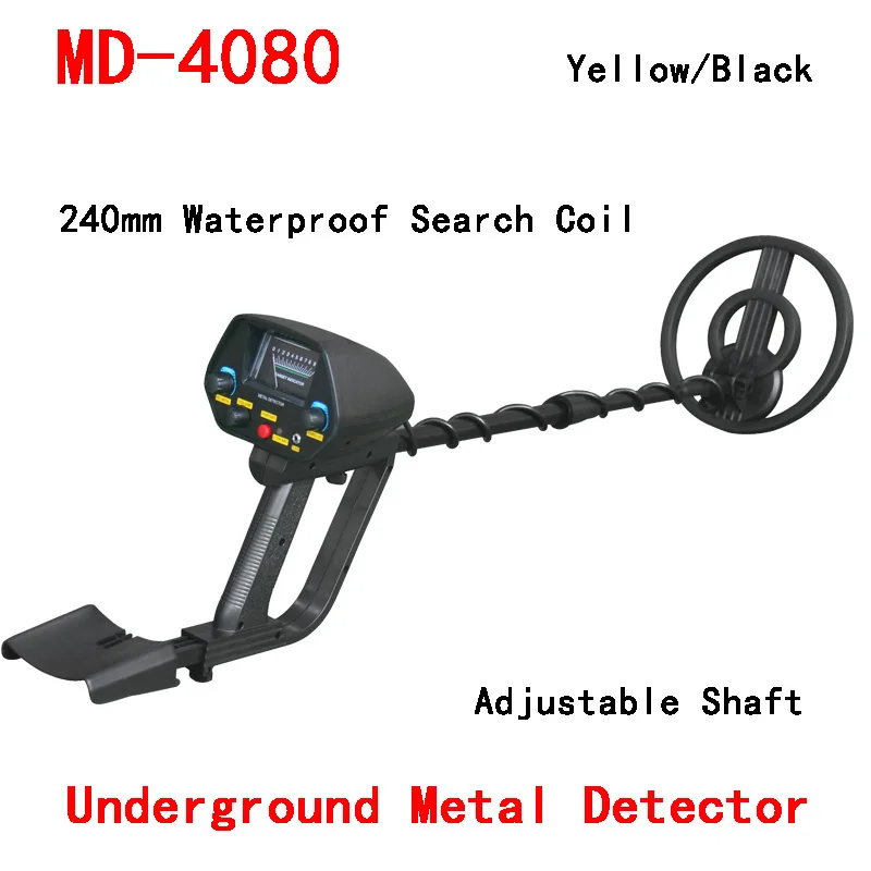 

MD-4080 Underground Metal Detector Professional Depth Search High Sensitivity Tool Gold Detector Portable for Treasure Search