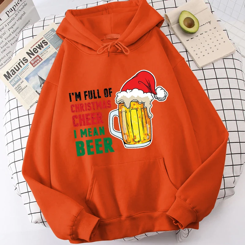 Модная женская толстовка с капюшоном Рождественская Красная шапка принтом в