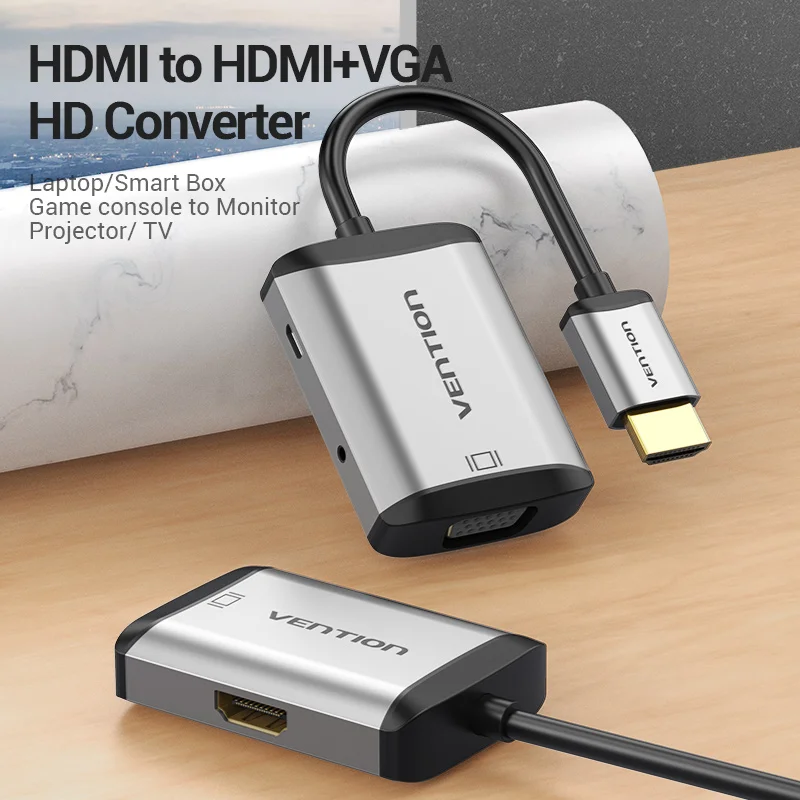 Vention HDMI к VGA конвертер usb хаб HD 4K интерфейс для монитора проектора ТВ несколько