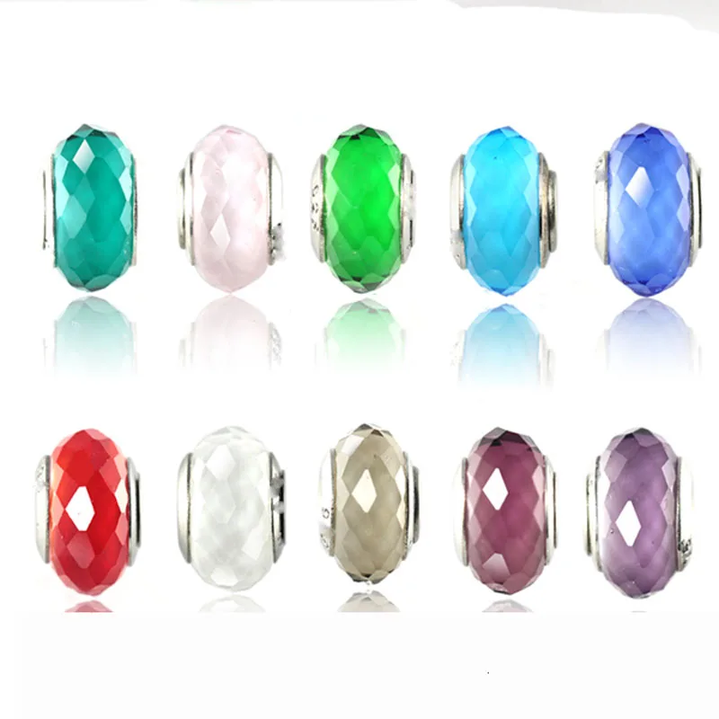 1 шт. Европейская секция 96 муранское розовое белое красное зеленое синее стекло