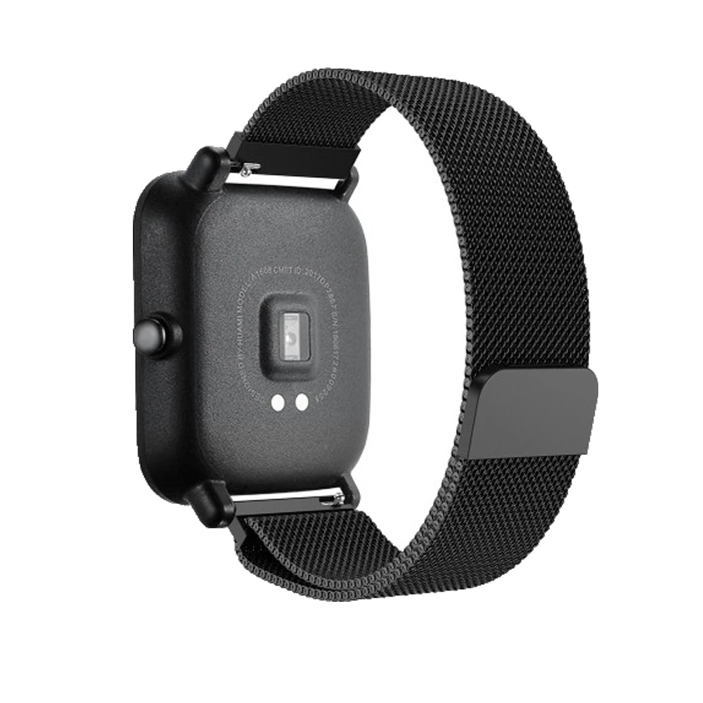 3 в 1 Аксессуары для Amazfit GTS ремешок с чехол металлический Миланский Браслет для Huami Amazfit GTS Band Защитная пленка для экрана