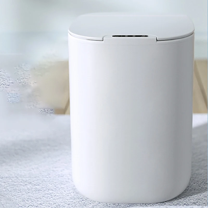 

Smart Sensor Trash Can Home Garbage Bin Disposer Kitchen Bathroom Waste Bin With Lid Advanced Simplicity Garbage Can For Bedroom