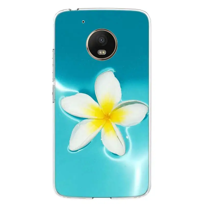 TW192-7 Чехол для телефона с изображением цветов розы лотоса для Motorola Moto G7 G6 G5S G5 E4 Plus G4 E5 Play power EU Подарочный чехол с рисунком - Color: TW192-7