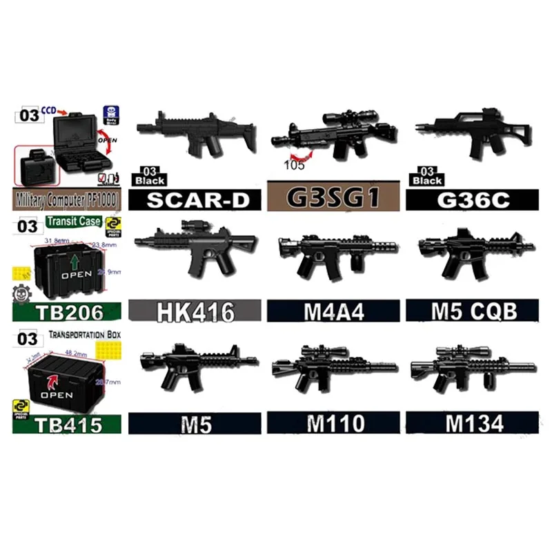 10 упаковок на заказ оружие кирпичи для просветленных военных солдат спецназа