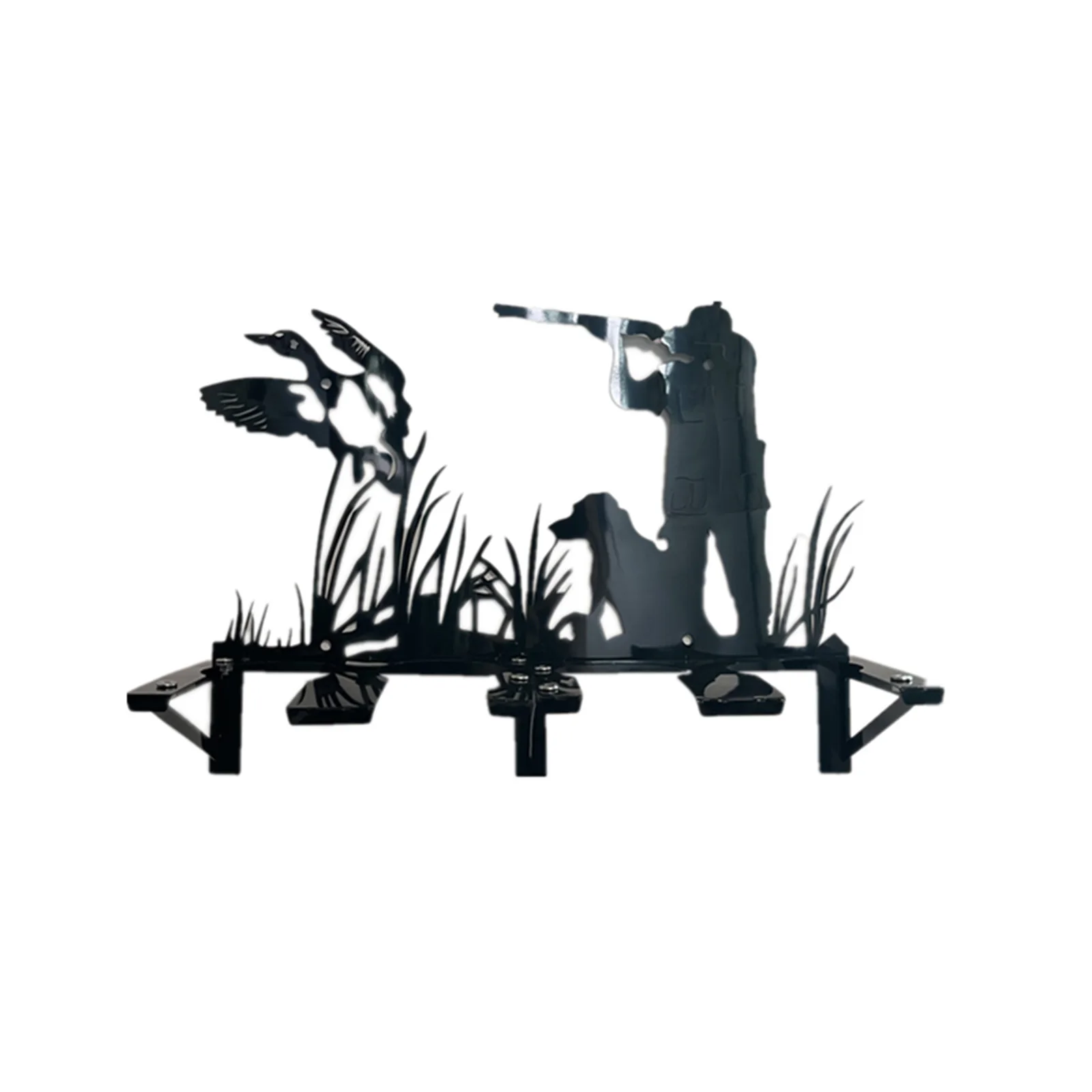 

Waders Rack Organizer Duck Hunting Silhouette Wall Mounted Metal Boot Storage Stand Keep Boots in Shape for Various Boot
