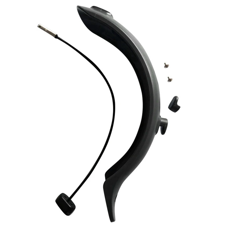 

2 Pcs Rear Mudguard Fender+Taillight Electric Scooter Brake Light Taillight+Mudguard Fender+Hook,White & Black