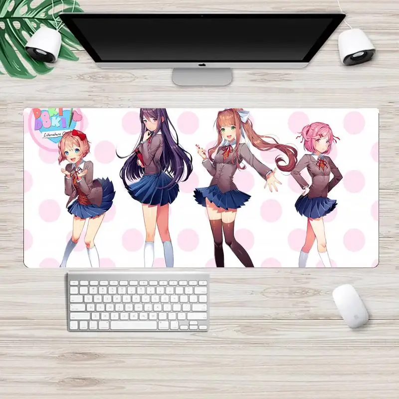 

Doki Doki Literature Club Large Mouse pad PC Computer mat XL Large Gamer Keyboard PC Desk Mat Takuo Computer Tablet Mouse mat