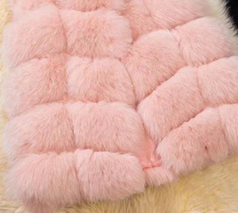 Pink ZADORIN роскошный 10 шагов женский х-Длинный жилет из искусственного меха лисы меховая мягкая меховая куртка плюс размер толстое теплое винтажное пальто уличная - Цвет: Pink