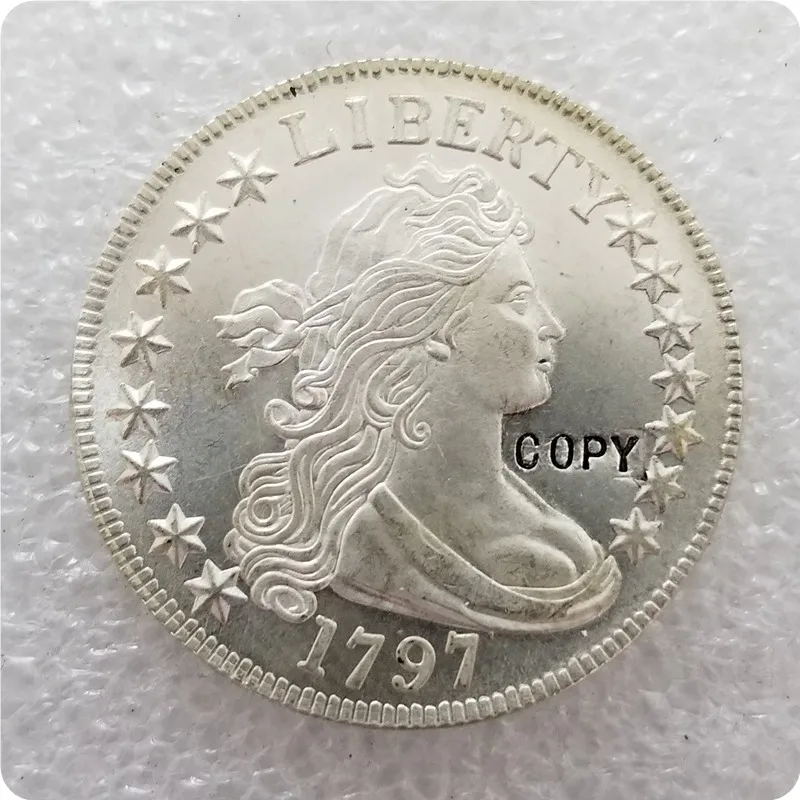 США 1797 драпированный бюст половина доллара Монета КОПИЯ памятные монеты копия