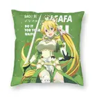 Наволочка для подушки Sword Art Online Leafa 40x40, домашний декор с принтом из аниме Сан, двусторонняя наволочка для гостиной