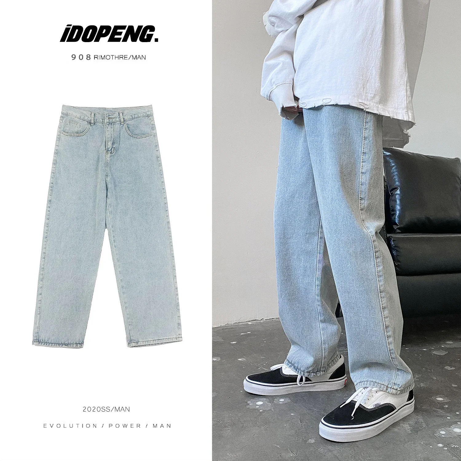 

Spring And Autumn New Fashion Casual Men's Jeans-NZKK63