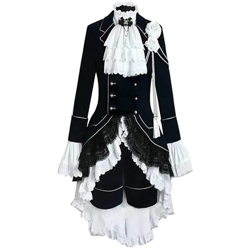 Черный Дворецкий Косплей Ciel Phantomhive темно синий костюм|cosplay ciel phantomhive|black butler cosplay