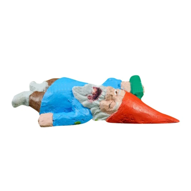 

Creative Scary Evil Zombie Gnome Statues Funny Dwarf Resin Ornament Sculptures Home Outdoor Indoor Christmas Halloween