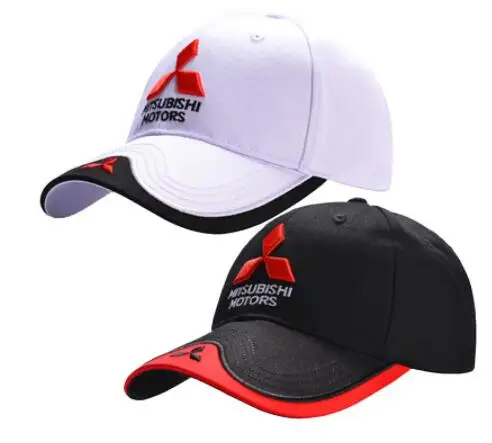 

Wholesale 3D Mitsubishi Hat Cap Car logo MOTO GP Racing F1 Baseball Cap Hat Adjustable Casual Trucket Hat