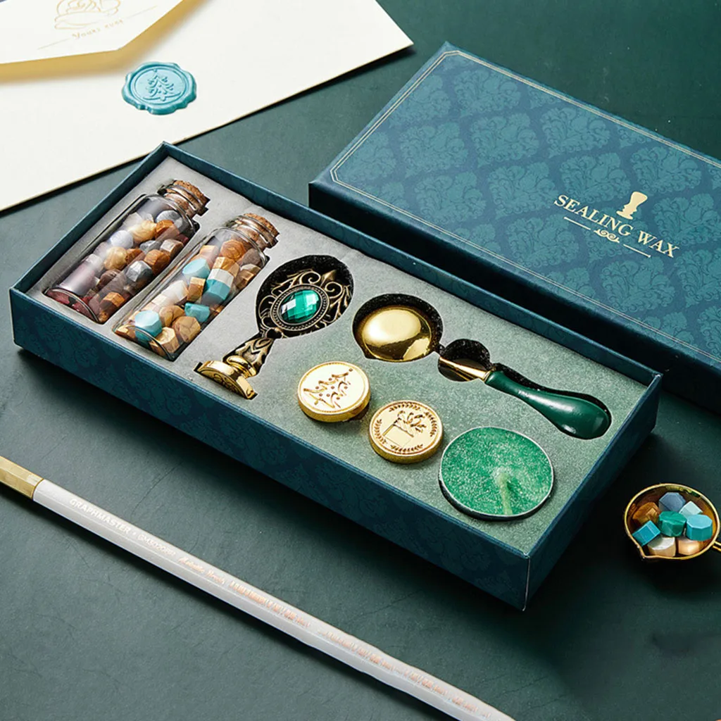 

Набор восковых запечатывающих изделий в винтажном стиле «сделай сам» с латунным цветным восковым нагревателем значок свадебные приглашен...