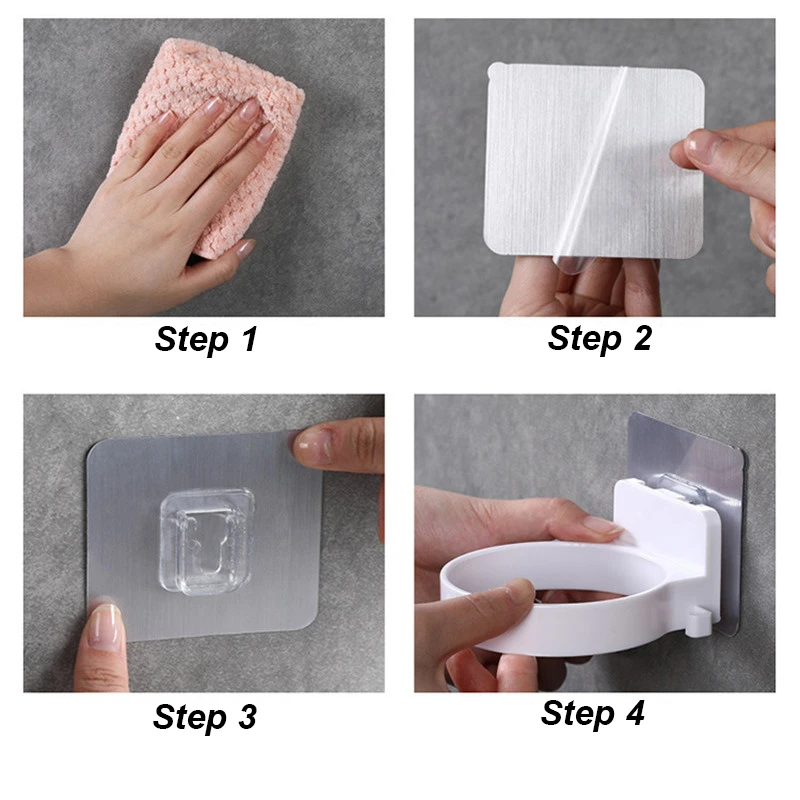 

Wall-mounted Hair Dryer Holder Bathroom Wall Shelf Storage High Quality Hairdryer Holder Rack Organizer Bathroom Accessories