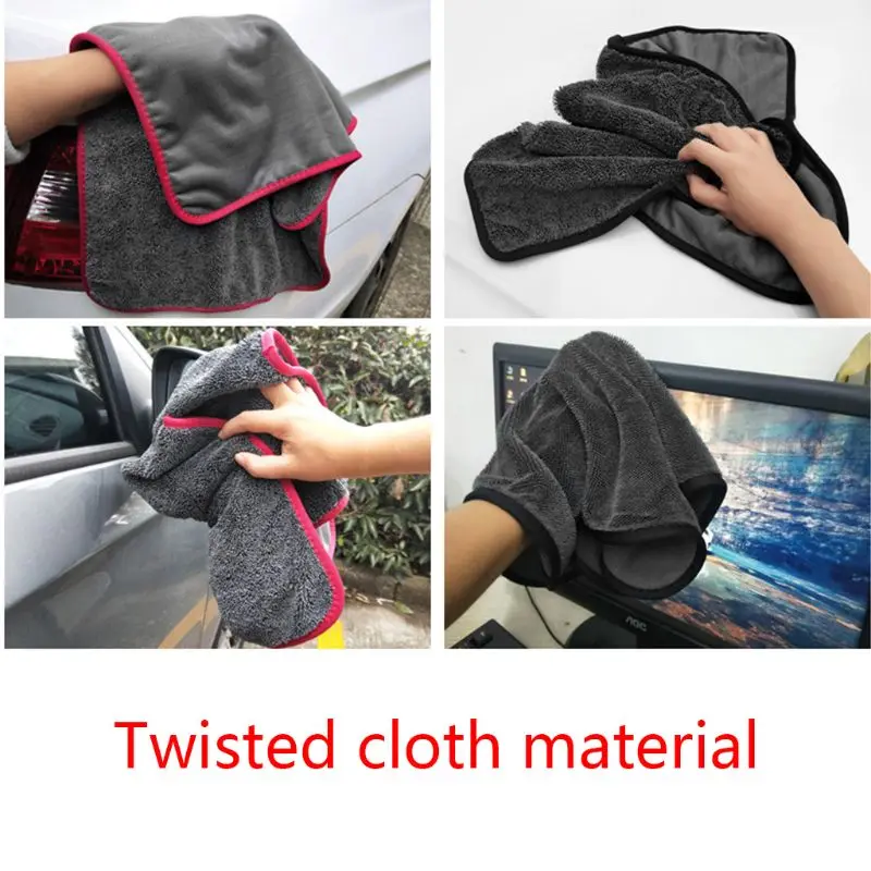 

Super Absorbent Microfiber Car Wash Towel Braid Cloth Professional Car Cleaning