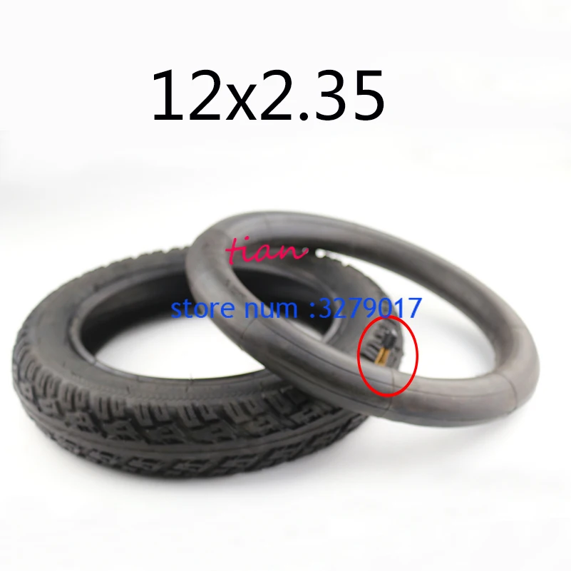 

High quality made in china 12x2.35 tire inch inner tube and outer tyres are suitable for all models tires electric scooters