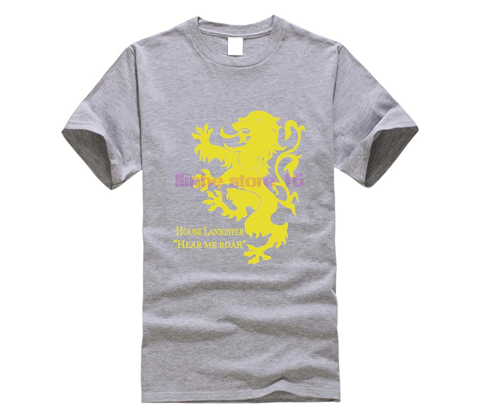 Футболка с короткими рукавами House Lannister Hear Me Roar Song Of Ice And Fire костюм из Джерси |