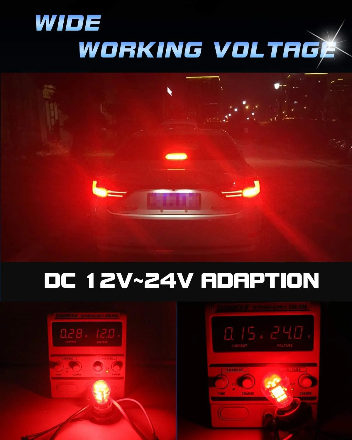 

2-Pack 1156 BA15S 1141 1003 7506 1073 LED 33 SMD Bulbs Super Bright Red Yellow White For Turn Signal Brake Backup Light 9-30V-DC