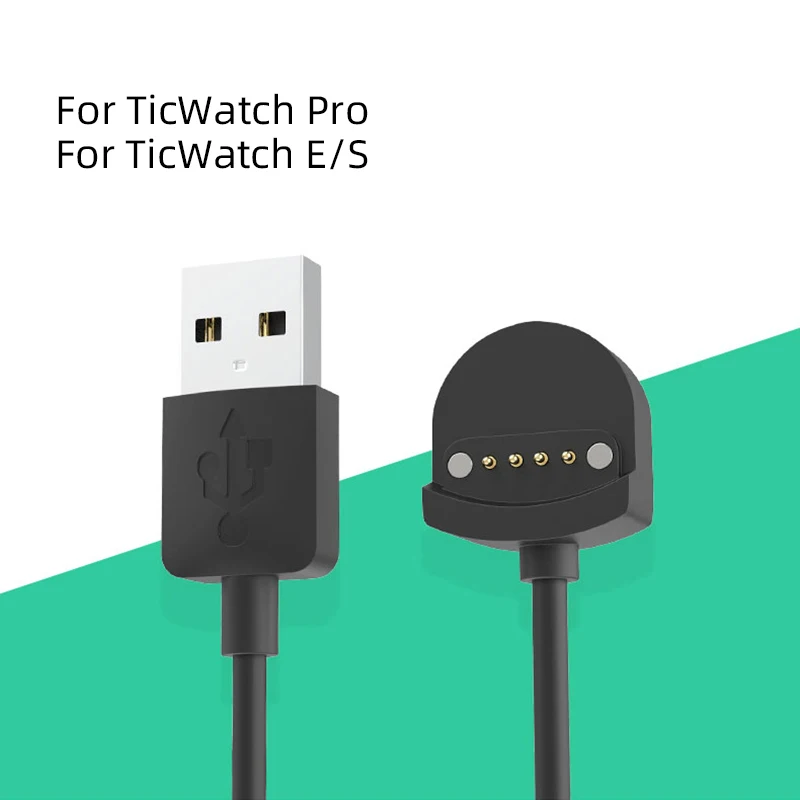 Зарядное устройство s для Ticwatch Pro/e2/s2/c2/GTX/Pro 3 портативное USB-зарядное быстрой