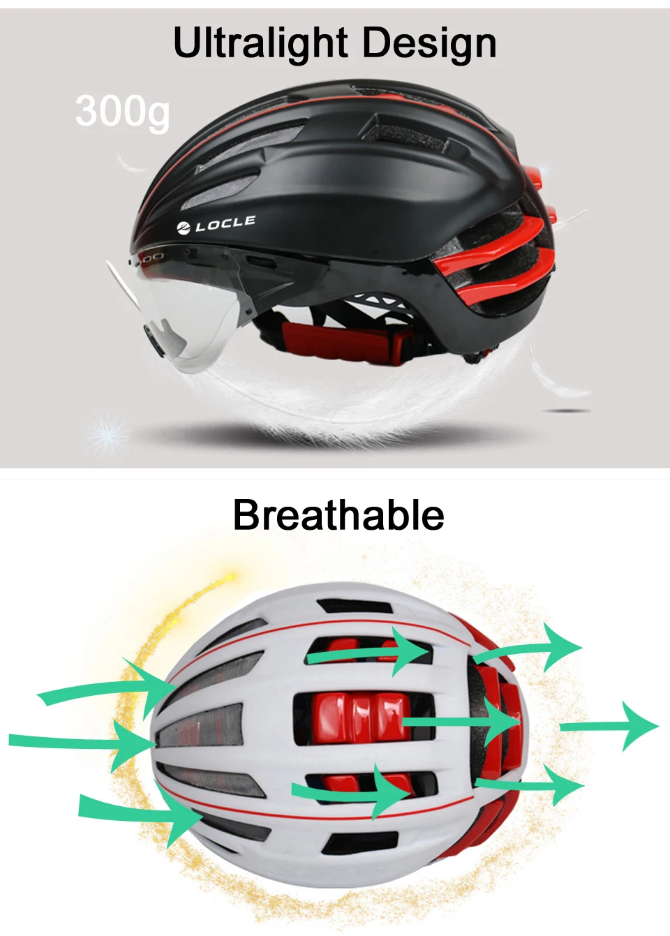 LOCLE Goggles велосипедный шлем двухслойный дорожный горный велосипедный шлем с линзой ультралегкий Casco Ciclismo велосипедный шлем 55-61 см