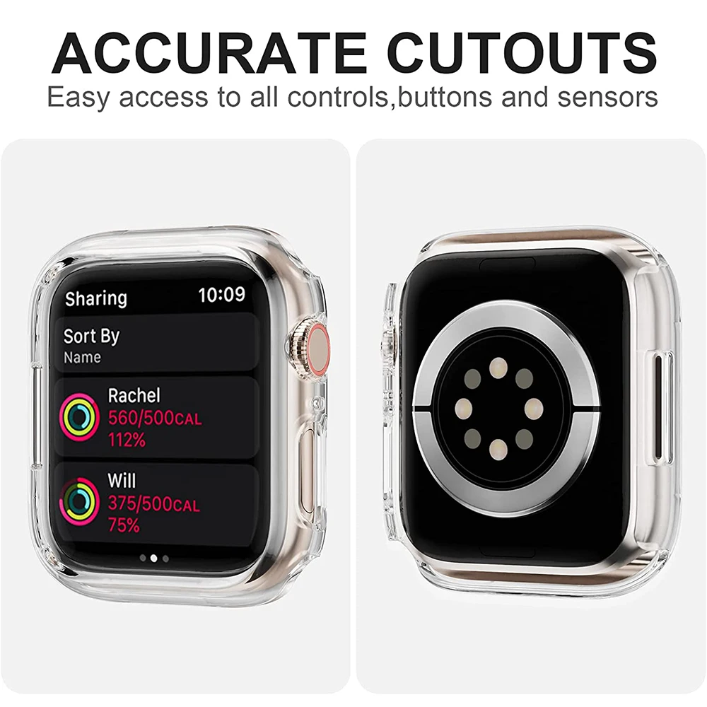 Compatible  Apple Watch Case 45mm Series 7,Hard PC Bumper Protective Cover Frame,NO Screen Protector,for iWatch Series 7 41mm