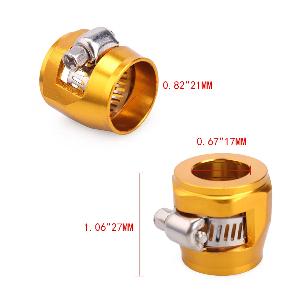 RASTP NEW топливо HEX Finishers масло AN10 1/2 ''фитинги зажимы шланг для воды 21 мм RS TC008