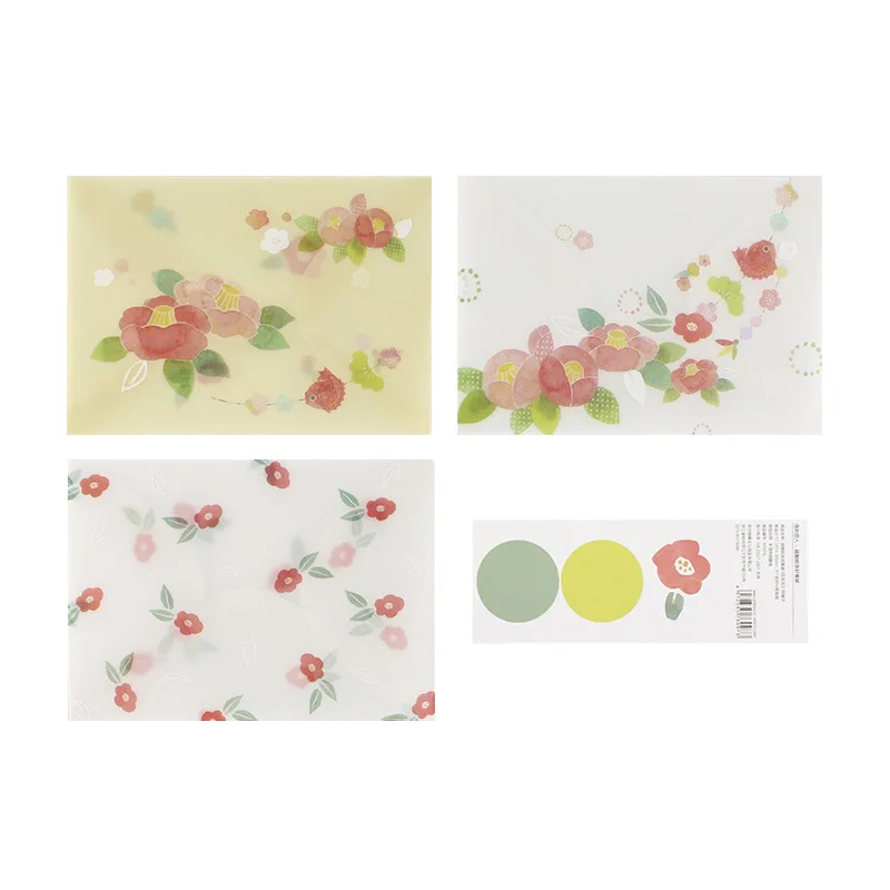 3 шт./компл. милые конверты прозрачный серной кислоты Бумага конверт симпатичное