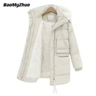 Женский винтажный пуховик из овечьей шерсти, с капюшоном