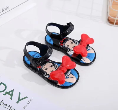 Темно-серый Mini Melissa/Новинка года; прозрачные сандалии для девочек; летние сандалии с короной; милые детские сандалии Melissa; пляжная обувь; обувь для малышей; 13-18 см - Цвет: Темно-серый