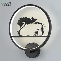 new design 18w black modern led wall lamp for bathroom bedroom led sconce wall light home decoration mount wall lighting fixture