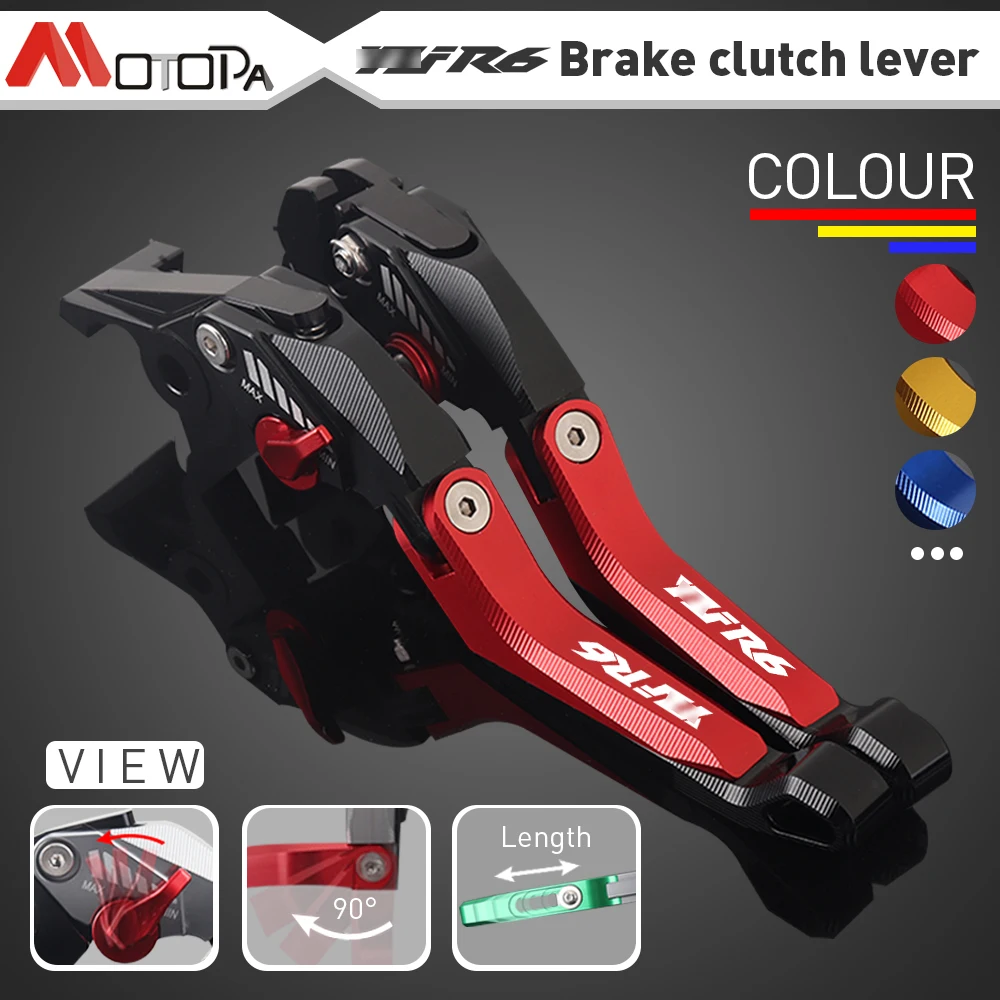 

For Yamaha YZF R6 2005 2006 2007 2008 2009 2010 2011 2012 2013 2014 2015 2016 Logo(YZF R6) Sliver Motorcycle Brake Clutch Levers