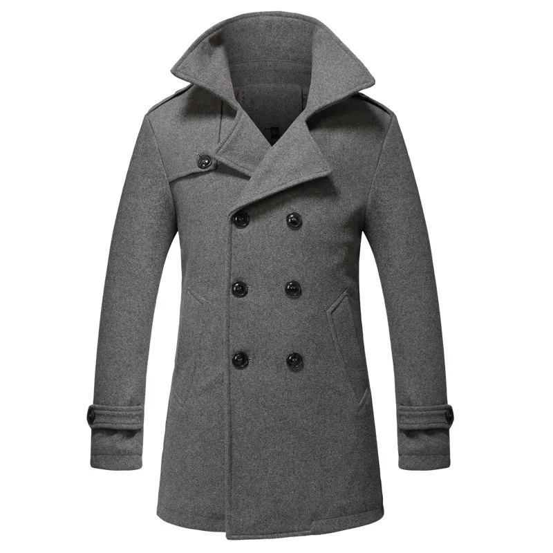 2019 зимнее новое длинное элегантное шерстяное бушлат |