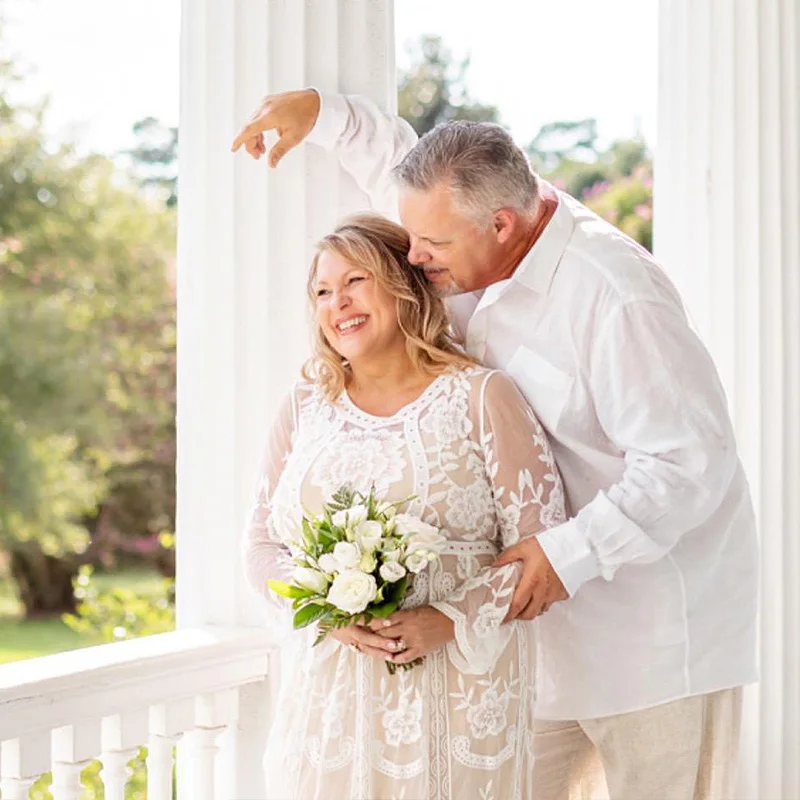 Accesorios de fotograf&iacute;a de maternidad, ropa de maternidad, Vestidos de encaje blanco, moda elegante para embarazadas, vestido Floral de encaje de ganchillo-2