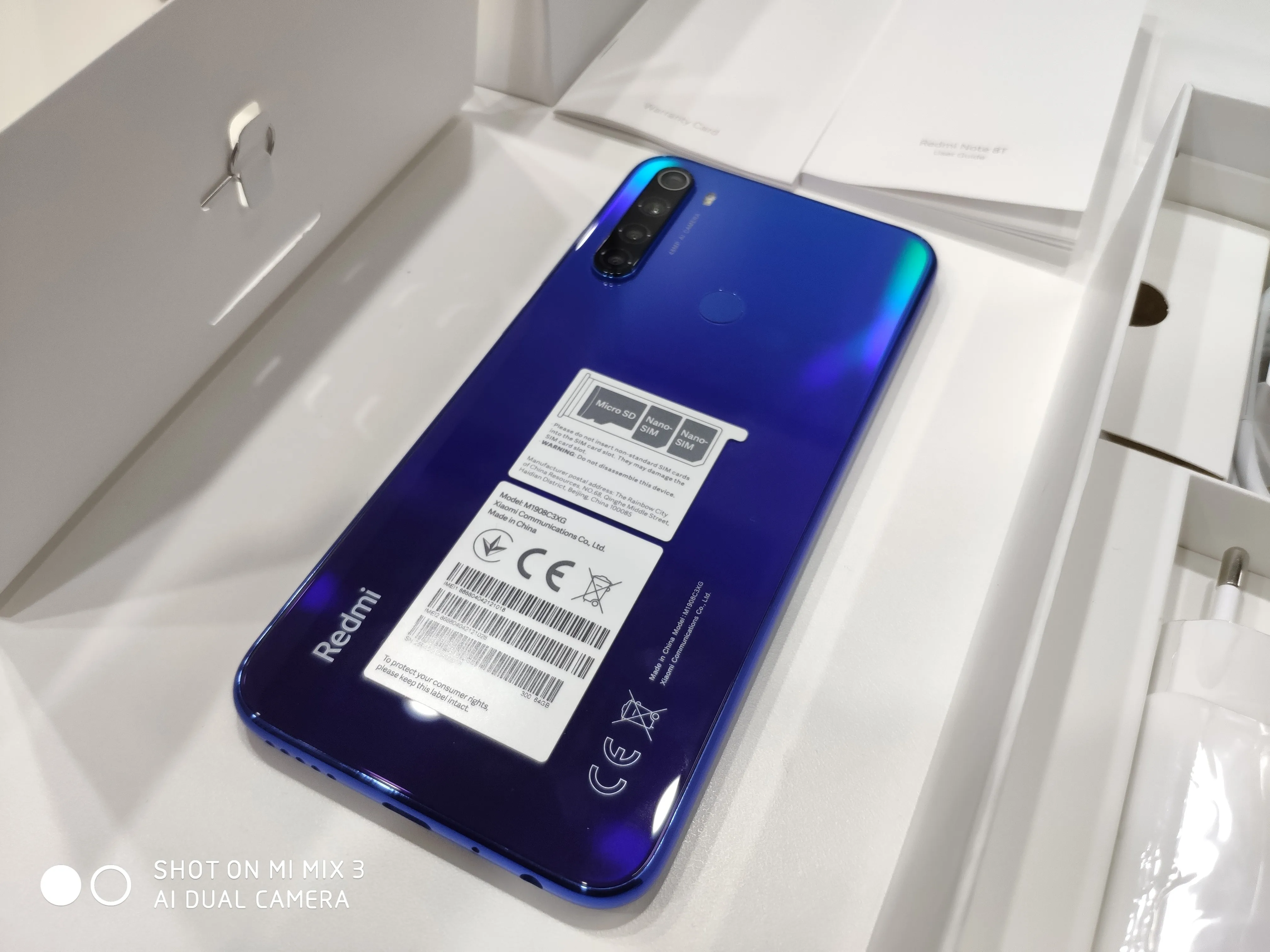 Глобальная версия Redmi Note 8 4G 128G （Note new Series）Смартфон NFC 18 Вт Быстрая зарядка 48мп