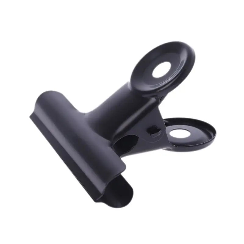 

5 Pcs Bulldog Letter Clips Stainless Steel Black Metal Paper File Binder Clip Stationary Office Supplies P82C