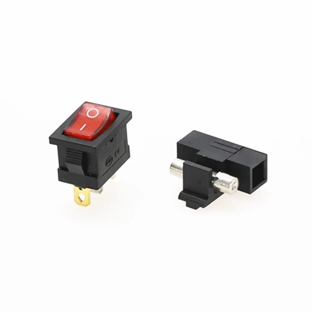 1 шт. AC-01A клавишный выключатель питания IEC 3 Pin 320 C14 Входной переключатель розетки