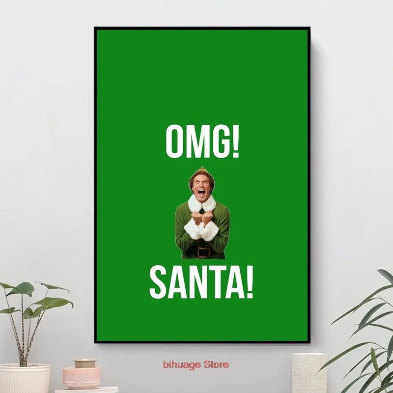 OMG Санта смешной эльф Рождество Домашний Декор скандинавские минималистичные