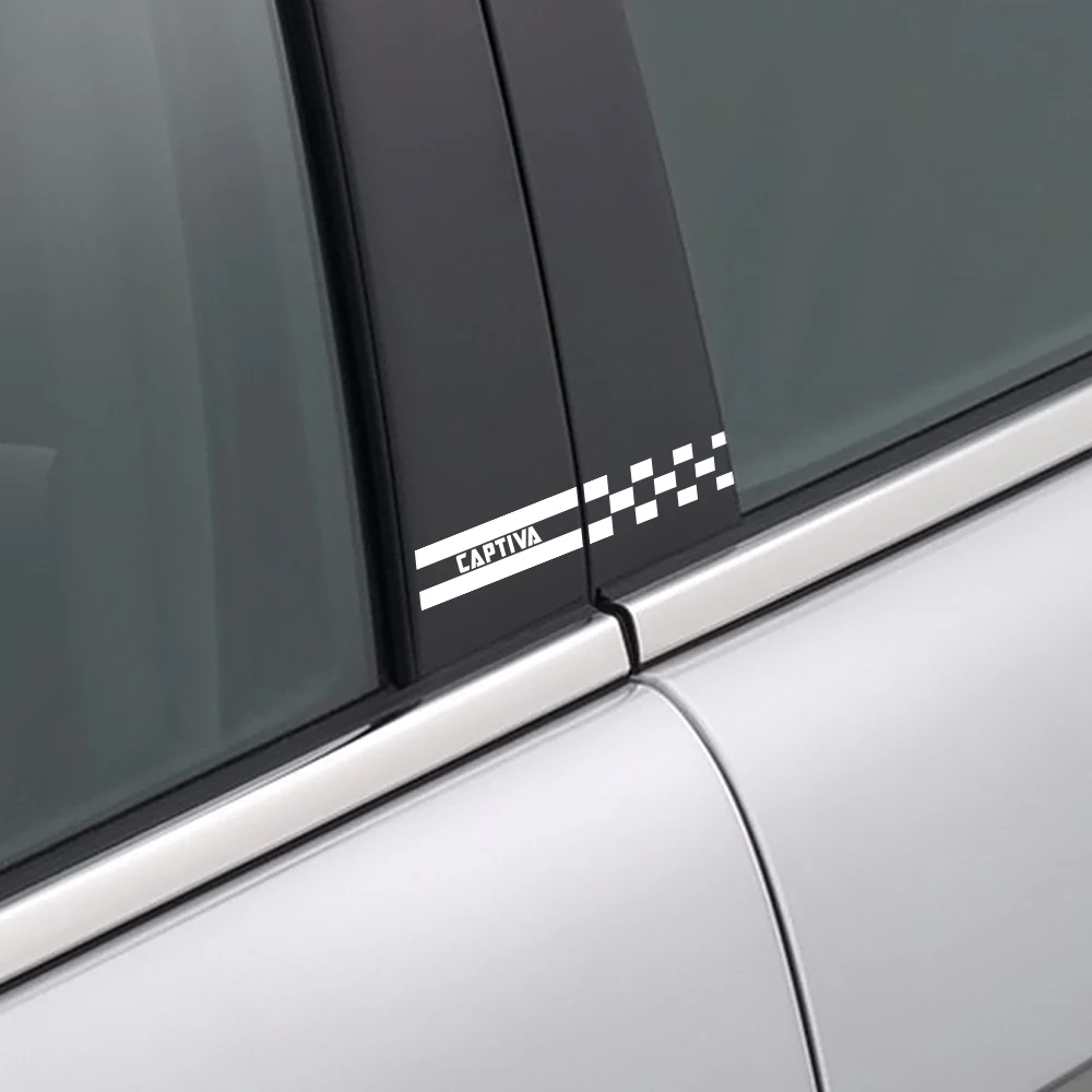 2 шт. автомобильные наклейки B Pillar для Chevrolet Lacetti Cruze Captiva Equinox Trax Impala Camaro Z71 Sonic Spark Sail