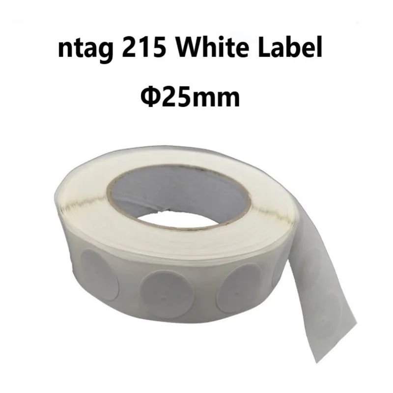 Метка RFID 215 белая высокочастотная 13 56 кГц NFC 5 шт. |