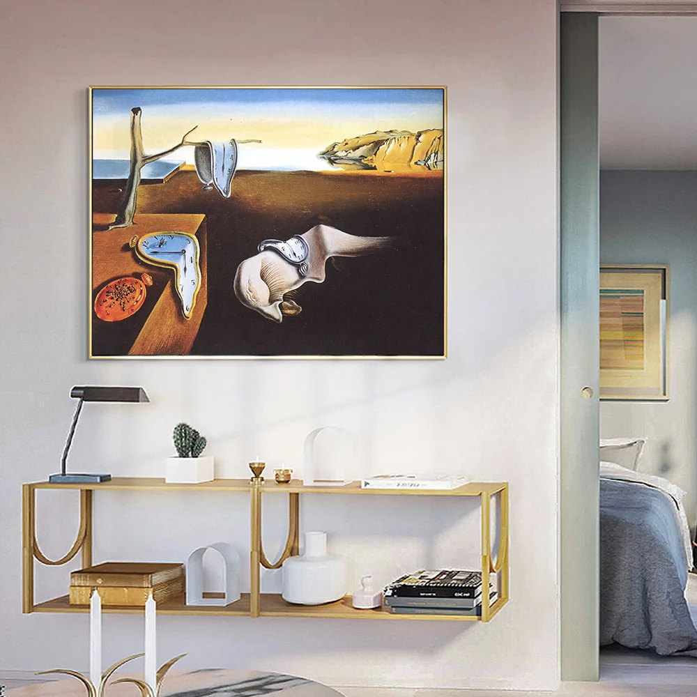 Живопись на холсте Сальвадора Дали стойкость к часам памяти сурреальный плакат