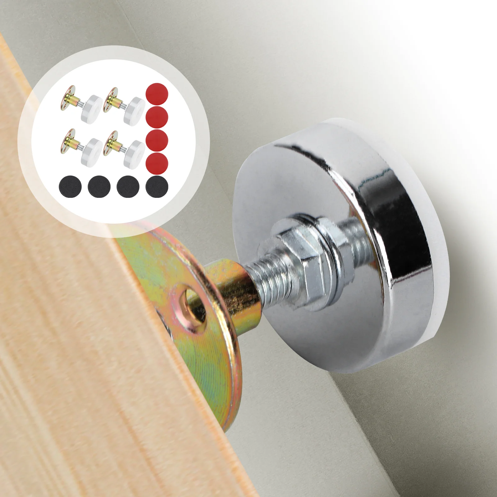 

4pcs Adjustable Anti-Bed Ring Wall Device Household Furniture Stabilizer